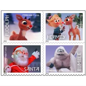 100 Rudolph Red Nosed Reindeer Forever Postage‎ Stamps US Postal USPS Xmas Cards
